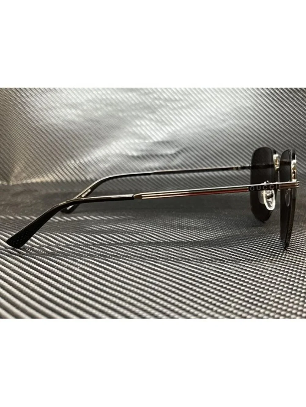 New Gucci Men  Ruthenium Sunglasses  60- 14- 150